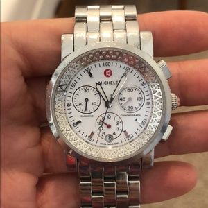 Diamond bezel Michele watch
